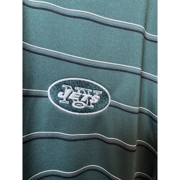New York Jets Shirt Mens L Green Cutter & Buck DryTec Short Sleeve Polo NFL - Picture 5 of 10